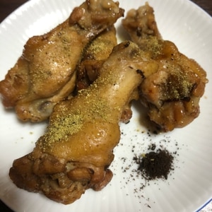 フライパンで☆鶏手羽元とポン酢の簡単照り焼きチキン